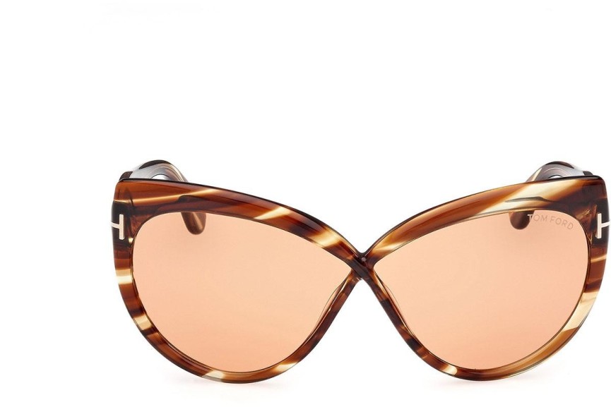 Sunčane naočale Tom Ford Beatrice FT1196 53E Cat Eye Havana