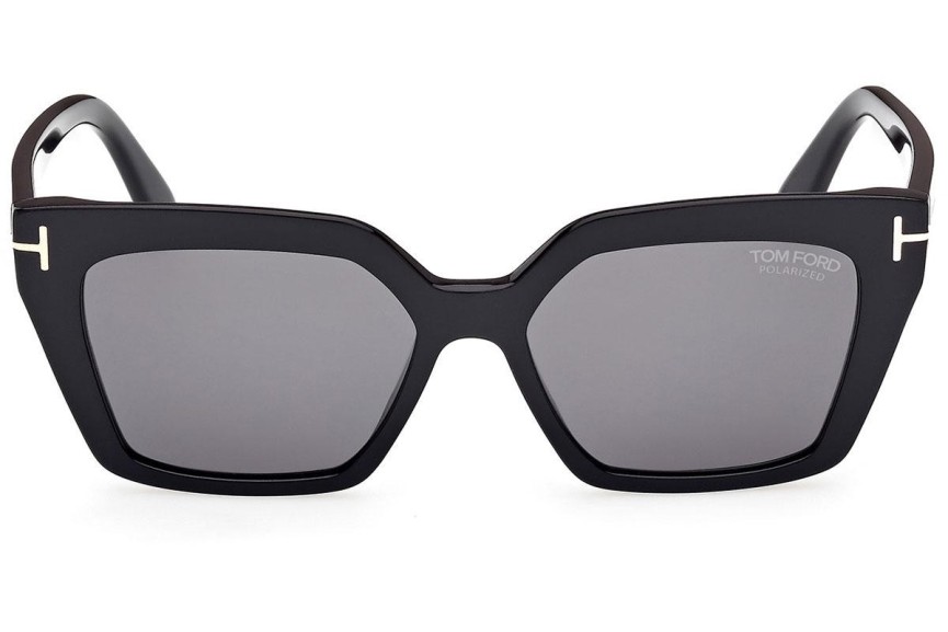 Sunčane naočale Tom Ford FT1030 01D Polarized Cat Eye Crni