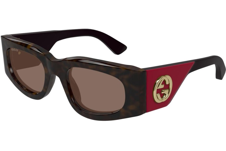 Sunčane naočale Gucci GG1664S 004 Kvadratni Havana