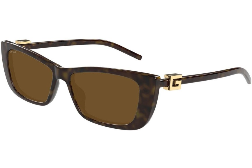 Sunčane naočale Gucci GG1681S 004 Cat Eye Havana