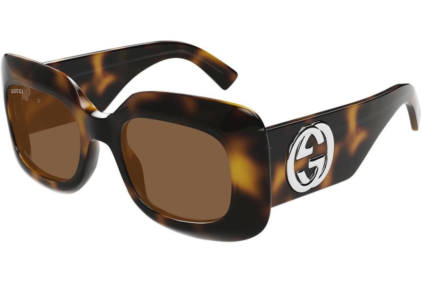 Sunčane naočale Gucci GG1695S 002 Kvadratni Havana