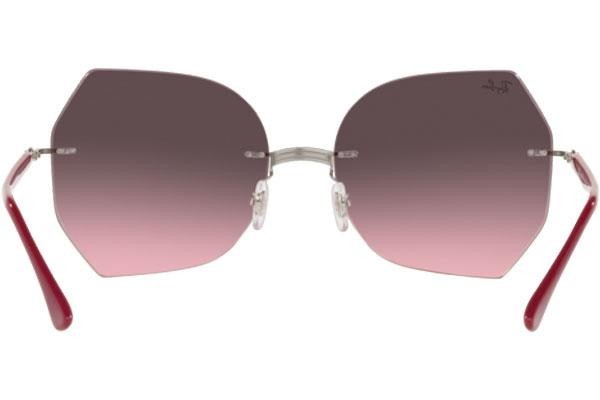 Sunčane naočale Ray-Ban Titanium Collection RB8065 003/H9 Cat Eye Srebrni