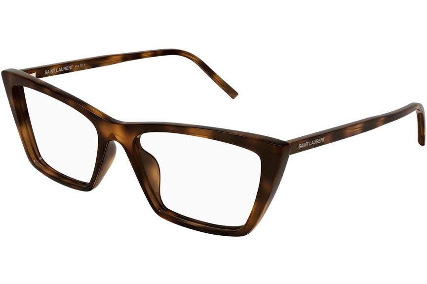 Naočale Saint Laurent SL737MICATHINOPT 003 Cat Eye Havana