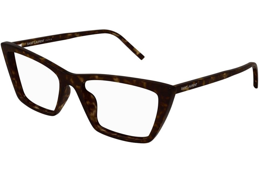 Naočale Saint Laurent SL737MICATHINOPT 002 Cat Eye Havana