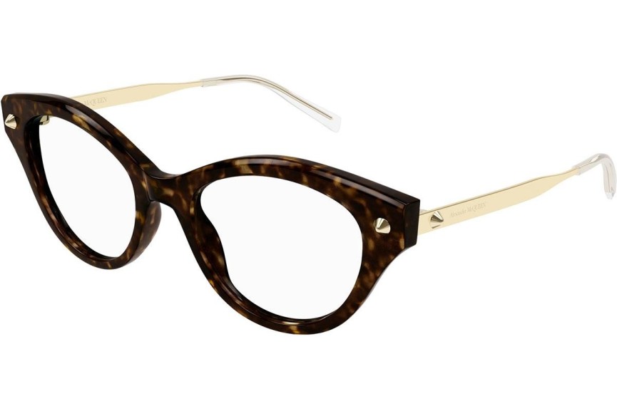 Naočale Alexander McQueen AM0485O 002 Cat Eye Havana