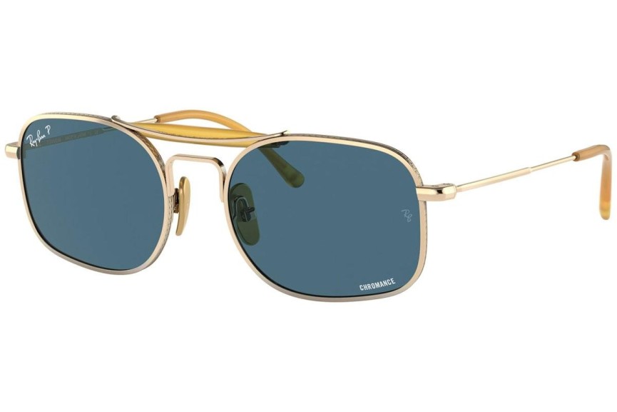 Sunčane naočale Ray-Ban Chromance Collection RB8062 9205S2 Polarized Kvadratni Zlatni