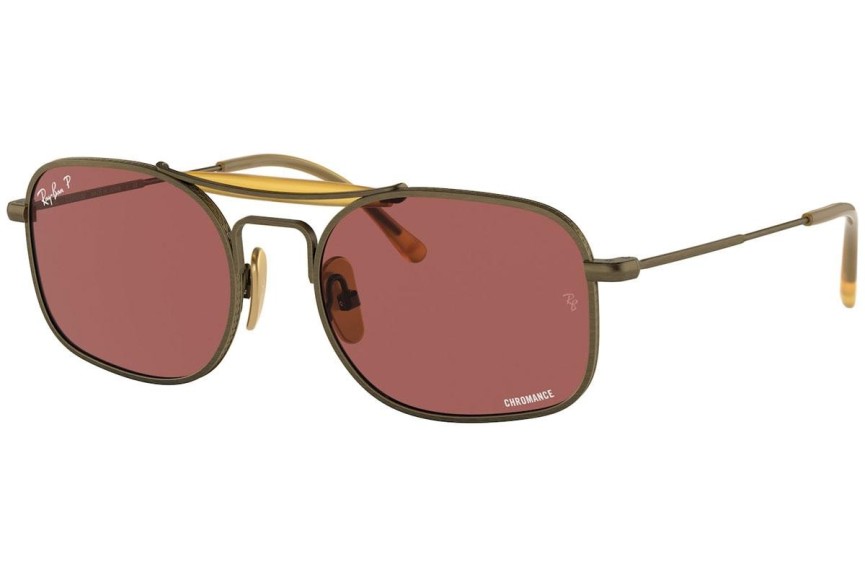 Sunčane naočale Ray-Ban Chromance Collection RB8062 9207AL Polarized Kvadratni Smeđi