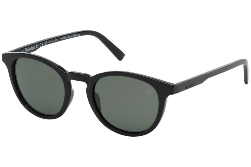 Sunčane naočale Timberland TB9197 01R Polarized Okrugao Crni