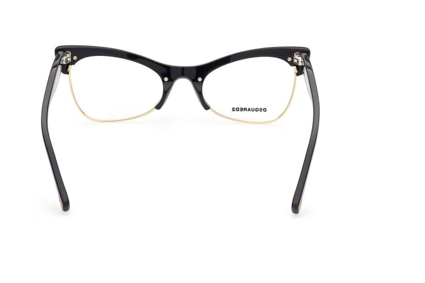 Naočale Dsquared2 DQ5332 001 Cat Eye Crni