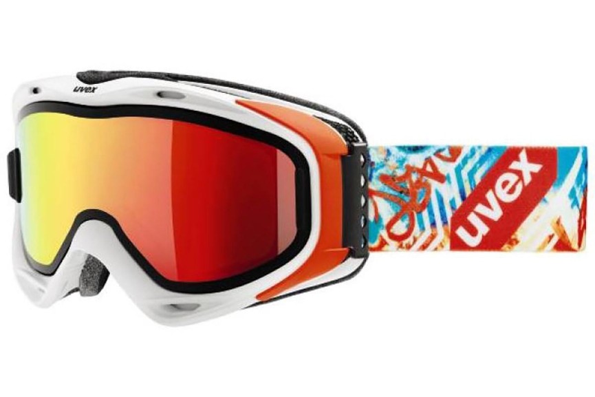 Skijaške naočale uvex g.gl 300 TOP White / Orange Mat S1 Spojene | Shield Bijeli