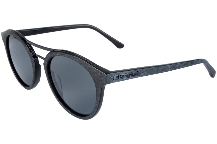 Sunčane naočale Horsefeathers Nomad AA1086A Polarized Okrugao Crni