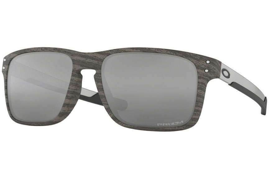 Sunčane naočale Oakley Holbrook Mix Woodgrain Collection OO9384-04 PRIZM Pravokutan Smeđi