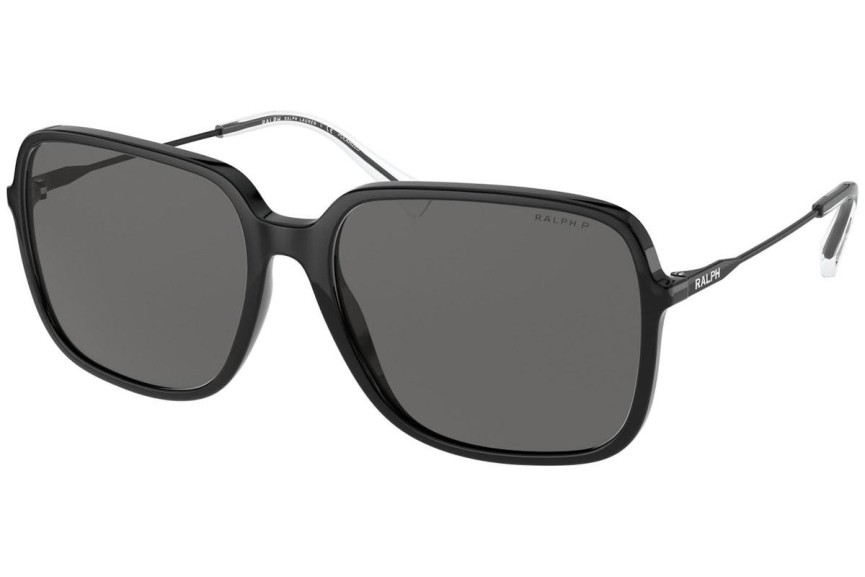 Sunčane naočale Ralph by Ralph Lauren RA5272 500181 Polarized Kvadratni Crni