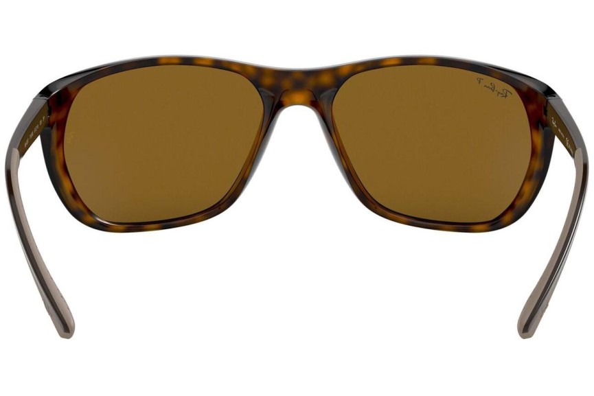 Sunčane naočale Ray-Ban RB4307 710/83 Polarized Kvadratni Havana