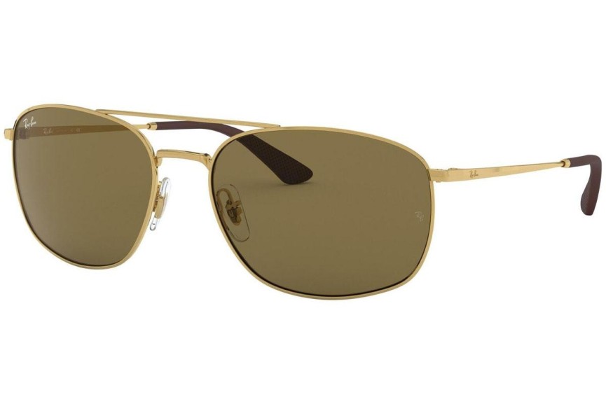 Sunčane naočale Ray-Ban RB3654 001/73 Kvadratni Zlatni