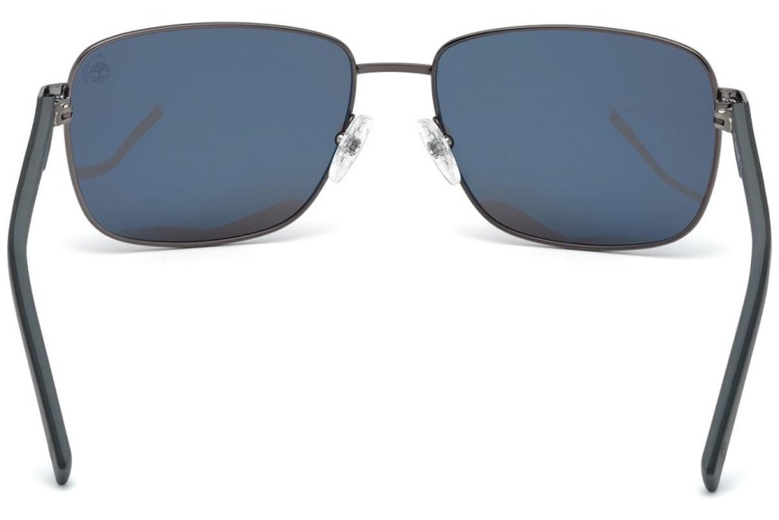 Sunčane naočale Timberland TB9196 08D Polarized Kvadratni Srebrni