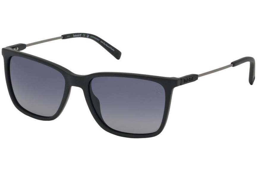 Sunčane naočale Timberland TB9209 02D Polarized Kvadratni Crni