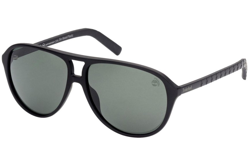 Sunčane naočale Timberland TB9224 02R Polarized Pilotski Crni