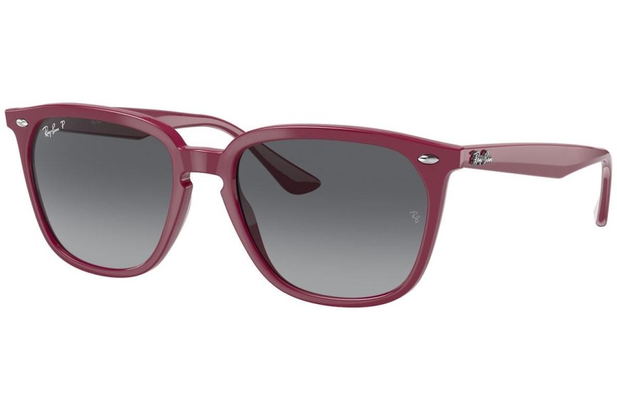 Sunčane naočale Ray-Ban RB4362 6383T3 Polarized Kvadratni Crveni