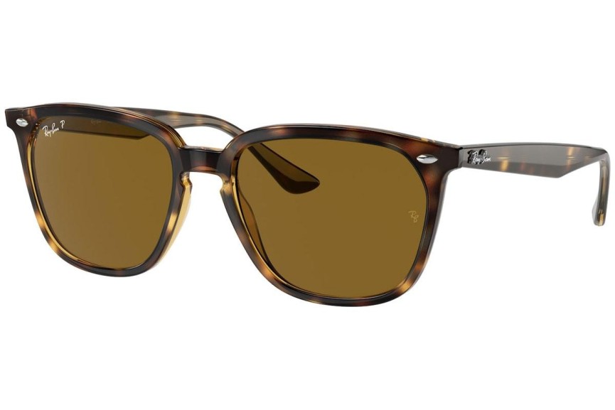 Sunčane naočale Ray-Ban RB4362 710/83 Polarized Kvadratni Havana