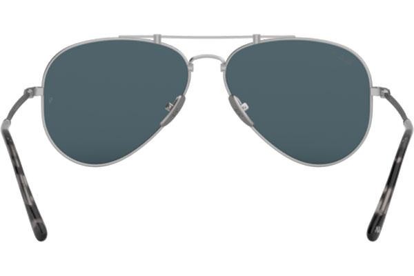 Sunčane naočale Ray-Ban Titanium Titanium Collection RB8125M 9165 Pilotski Srebrni