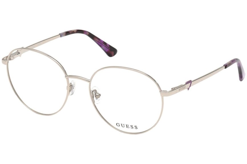 Naočale Guess GU2812 010 Okrugao Srebrni