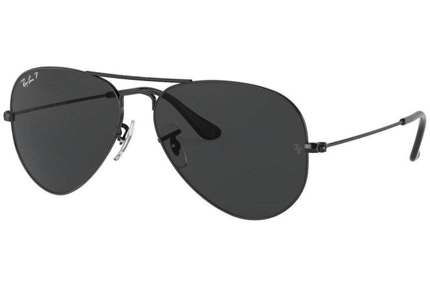 Sunčane naočale Ray-Ban Aviator RB3025 002/48 Polarized Pilotski Crni