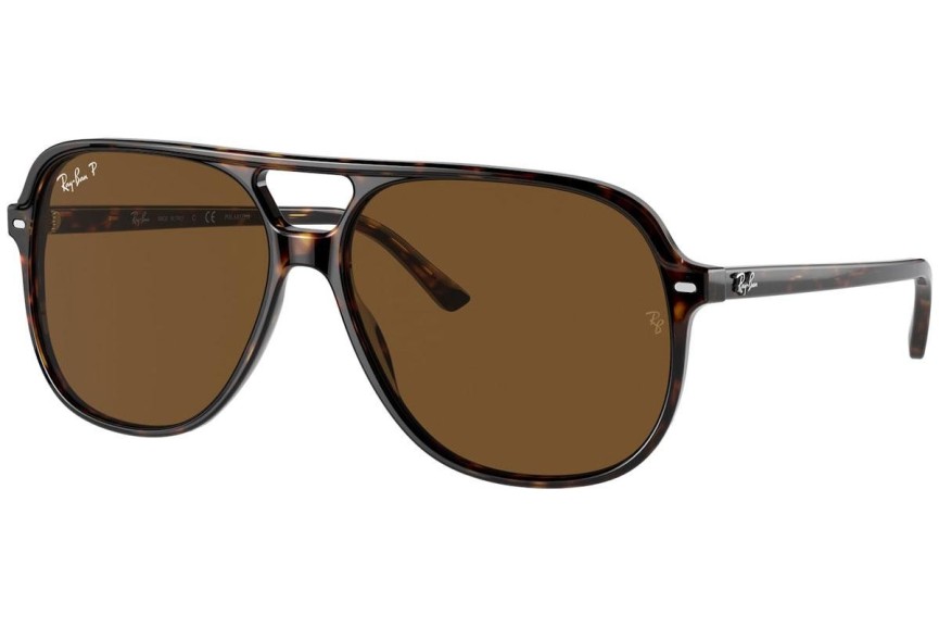 Sunčane naočale Ray-Ban Bill RB2198 902/57 Polarized Kvadratni Havana