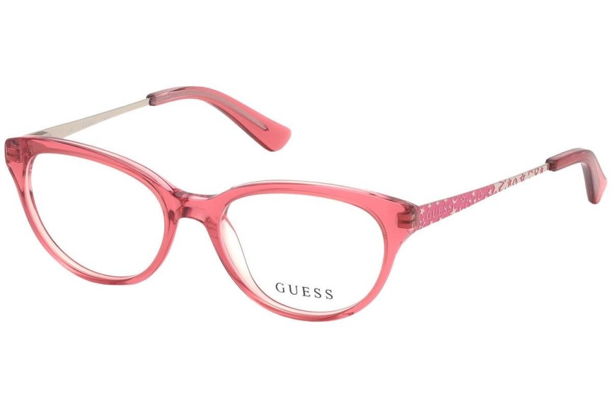 Naočale Guess GU9185 072 Cat Eye Ružičasti