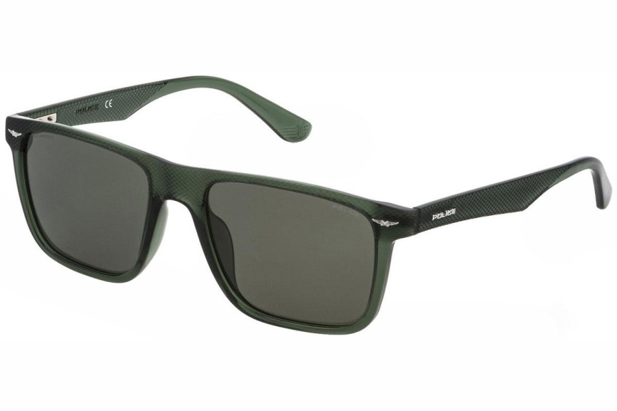 Sunčane naočale Police Gator 2 SPLE02 W05P Polarized Kvadratni Zeleni