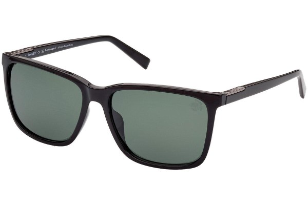 Sunčane naočale Timberland TB9280-H 01R Polarized Kvadratni Crni