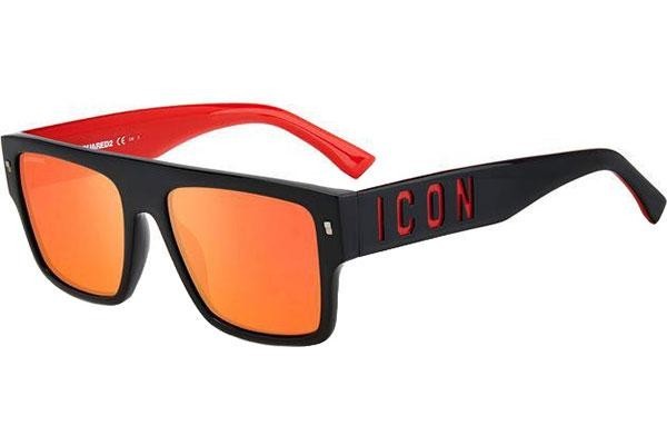 Sunčane naočale Dsquared2 ICON0003/S OIT/UZ Flat Top Crni