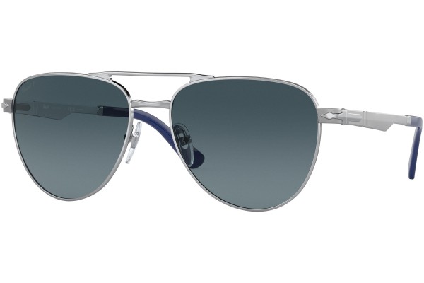 Sunčane naočale Persol PO1003S 518/S3 Polarized Pilotski Srebrni