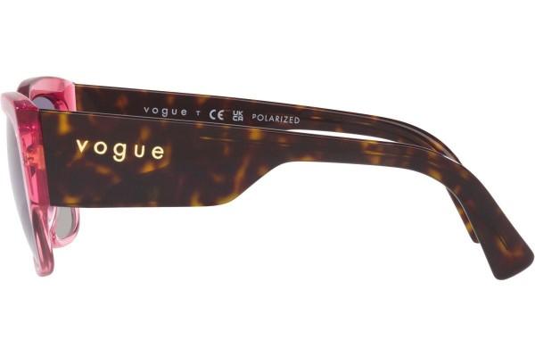 Sunčane naočale Vogue Eyewear VO5462S 28368J Polarized Kvadratni Ružičasti