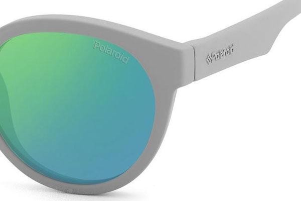 Sunčane naočale Polaroid Junior PLD8019/S RIW/5Z Polarized Okrugao Sivi