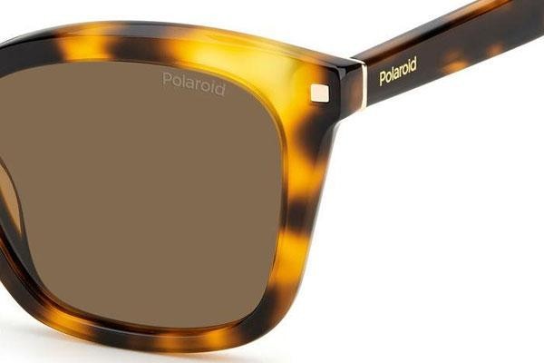 Sunčane naočale Polaroid PLD4110/S/X 086/HE Polarized Kvadratni Havana