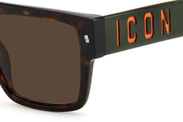 Sunčane naočale Dsquared2 ICON0003/S 086/70 Flat Top Havana