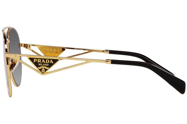 Sunčane naočale Prada PR73ZS 5AK5W1 Polarized Pilotski Zlatni