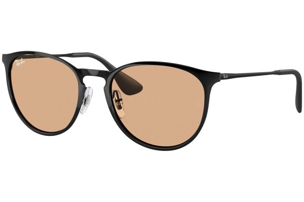 Sunčane naočale Ray-Ban Erika Metal RB3539 002/93 Okrugao Crni