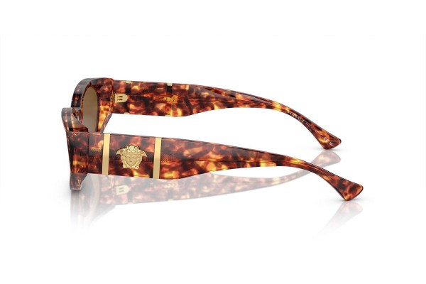 Sunčane naočale Versace VE4454 543783 Polarized Cat Eye Havana