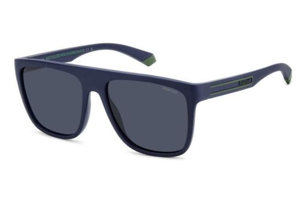 Sunčane naočale Polaroid PLD2162/S FLL/C3 Polarized Flat Top Plavi