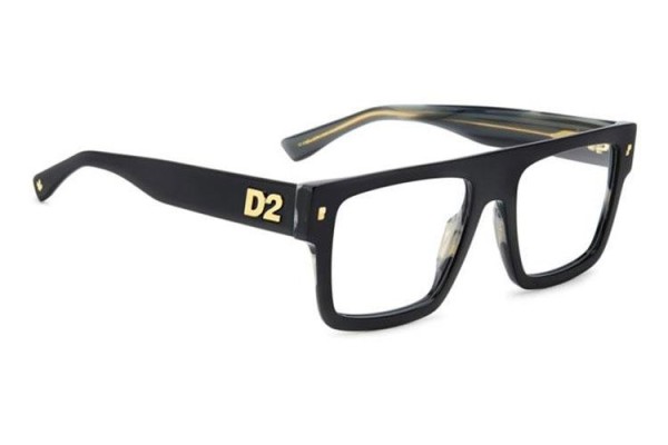 Naočale Dsquared2 D20147 37N Flat Top Crni