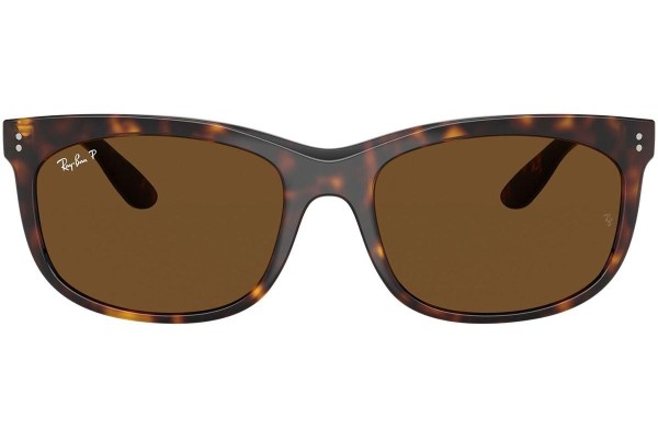 Sunčane naočale Ray-Ban RB2389 902/57 Polarized Pravokutan Havana