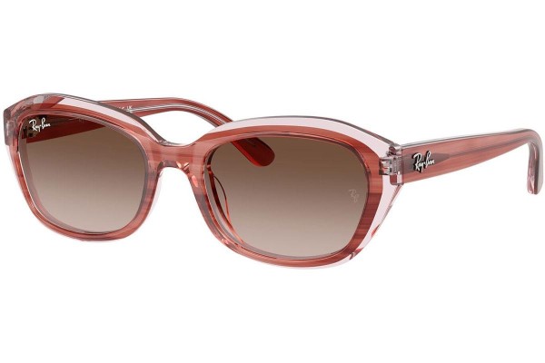 Sunčane naočale Ray-Ban Junior RJ9081S 717313 Pravokutan Smeđi