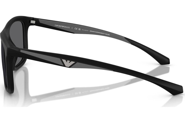 Sunčane naočale Emporio Armani EA4234U 5001T3 Polarized Kvadratni Crni