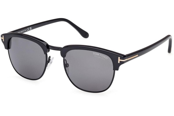 Sunčane naočale Tom Ford Henry FT0248 01D Polarized Zadebljani gornji dio Crni