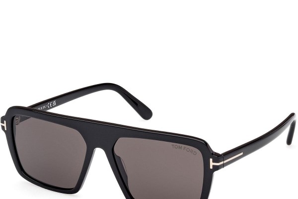 Sunčane naočale Tom Ford Vincent FT1176 01A Kvadratni Crni