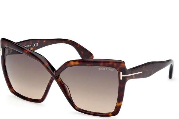 Sunčane naočale Tom Ford Fiore FT1195 52B Cat Eye Havana