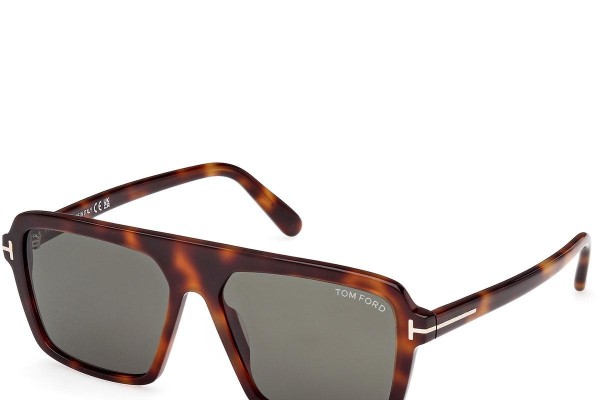 Sunčane naočale Tom Ford Vincent FT1176 53N Kvadratni Havana