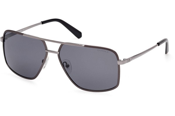 Sunčane naočale Guess GU00167 09D Polarized Pilotski Srebrni